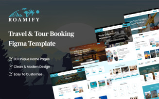 Roamify – Tour & Travel Booking Figma Template