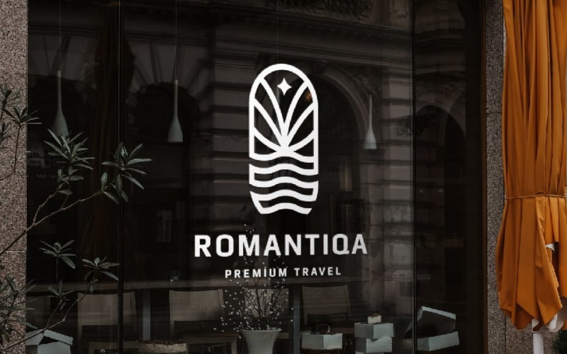 Romantic Travel Trip Logo Logo Template