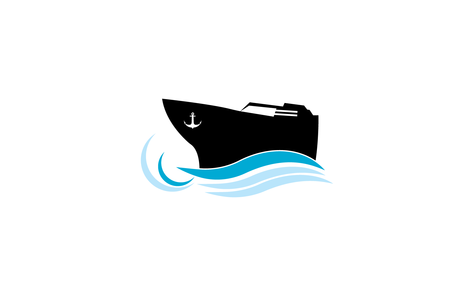 Ship logo icon vector flat design Logo Template