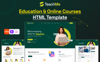 Teach Me - Online Education & Courses HTML Website Template