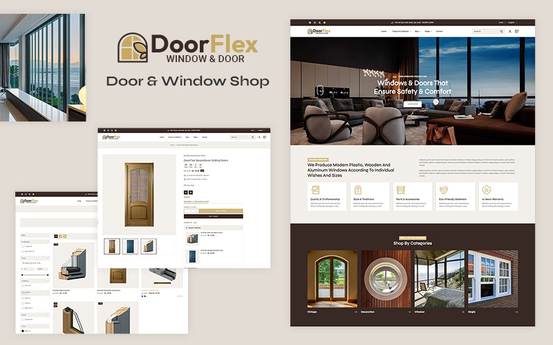 Doorflex - Doors & Window Cleaning Services Store Multipurpose Shopify 2.0 Responsive Theme Shopify Theme