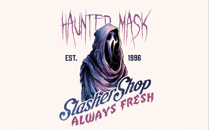 Vintage Halloween Png, Retro Halloween Png, Scary Mask Png, Halloween Tshirt, Halloween Vinyl Illustration