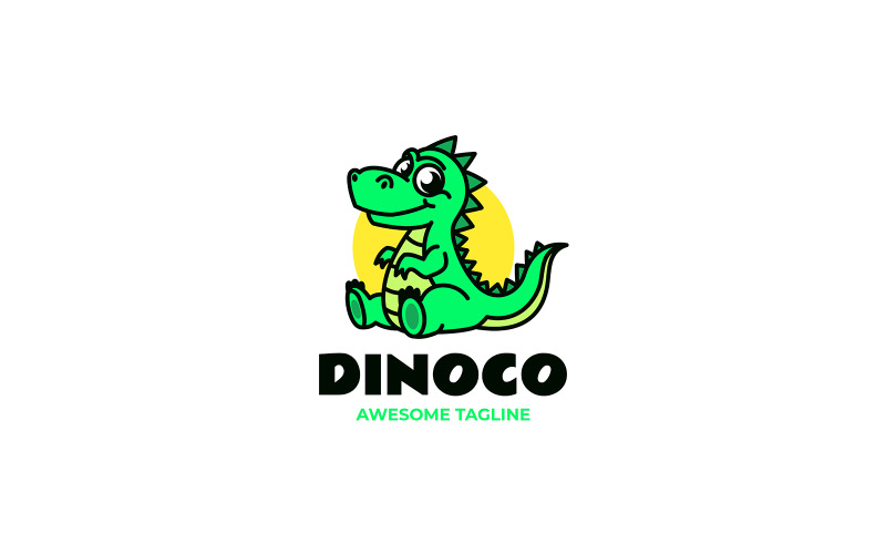 Crocodile Mascot Cartoon Logo 5 Logo Template