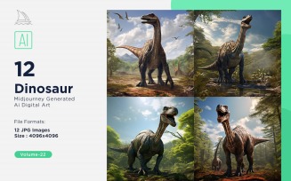 Dinosaur realistic Photography 10 Set V-22