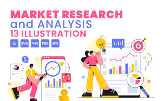 13 Market Research and Analysis Illustration
