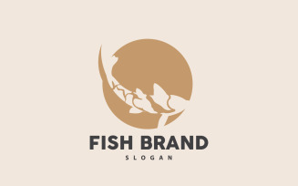 Koi Fish Logo Design Fish Aquarium BrandV16