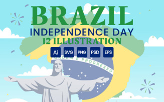 12 Brazil Independence Day Illustration
