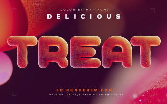Delicious Treat — Color Bitmap Font