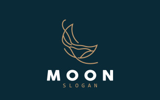 Moon Logo Crescent Star And Moon DesignV1