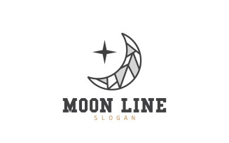 Moon Logo Crescent Star And Moon DesignV5