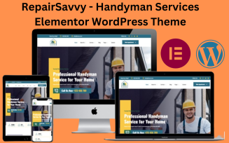 RepairSavvy - Handyman Services Elementor WordPress Theme