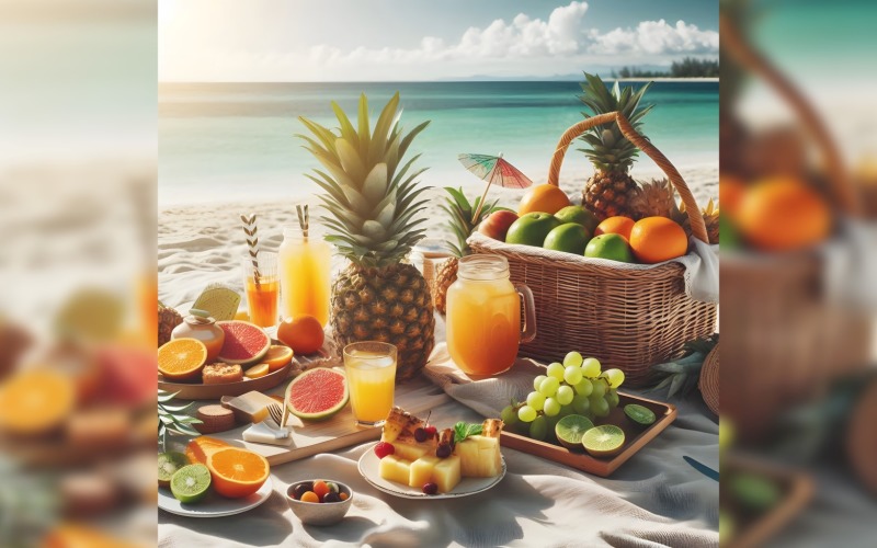 Seascape from top view Summer beach top view of soft blue ocean wave illustration 19 Illustration