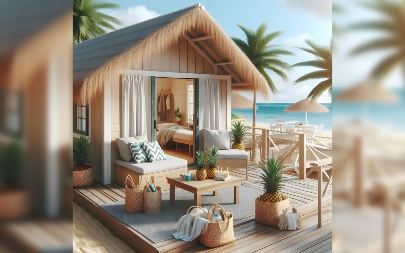 Seascape from top view Summer beach top view of soft blue ocean wave illustration 21 Illustration