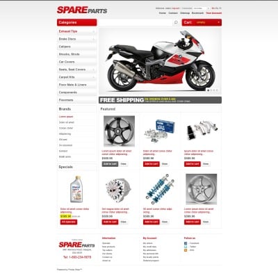 Spare Parts PrestaShop Theme