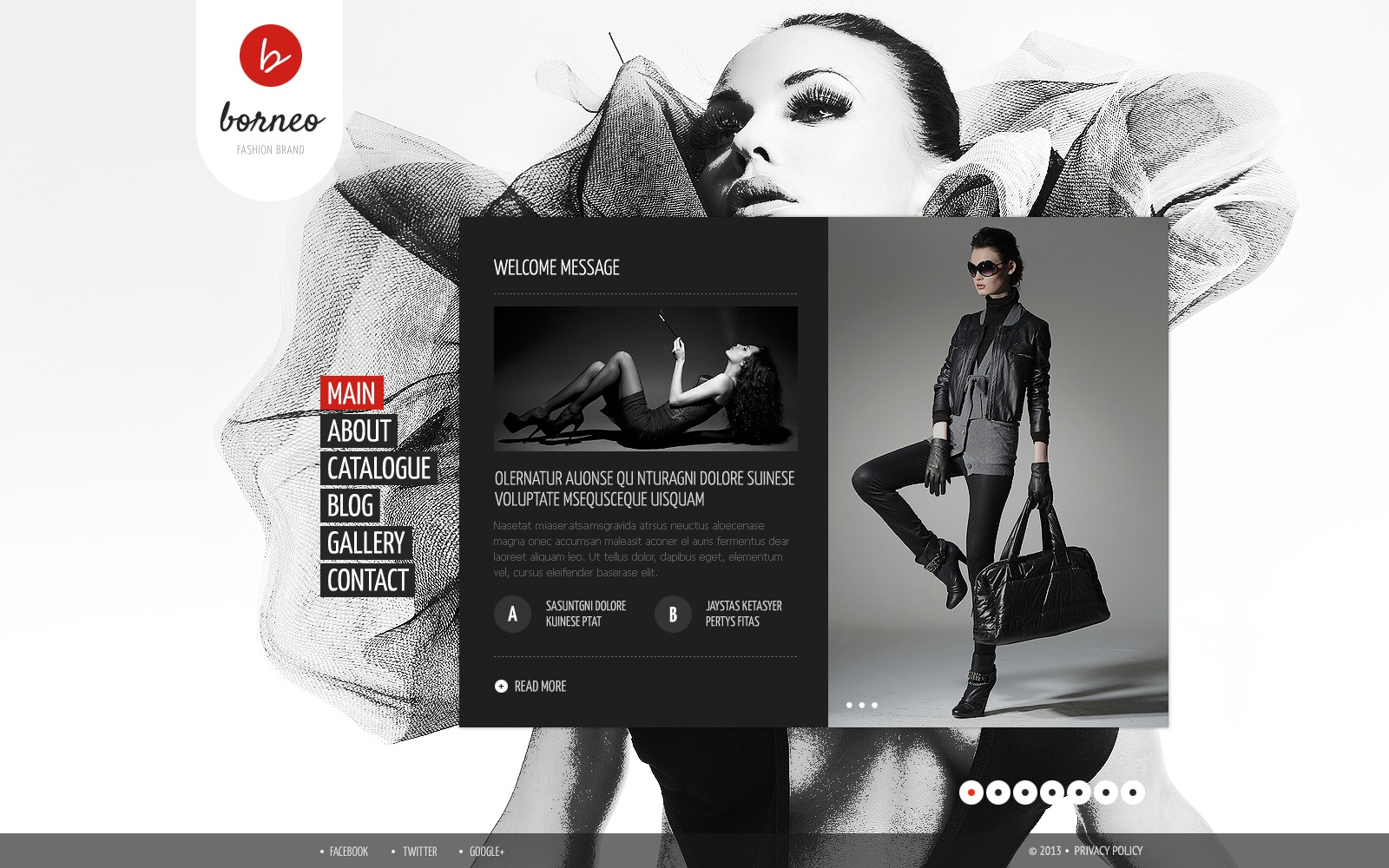 Template Web para Sites de Roupa №43427 - screenshot
