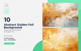 Abstract Golden Foil Background 10_Set V-12