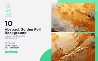 Abstract Golden Foil Background 10_Set V-16