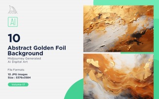 Abstract Golden Foil Background 10_Set V-17