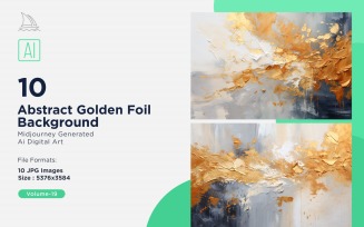 Abstract Golden Foil Background 10_Set V-19