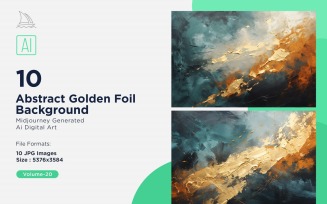 Abstract Golden Foil Background 10_Set V-20