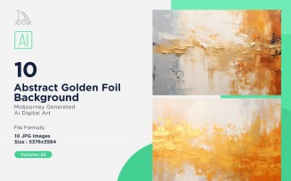 Abstract Golden Foil Background 10_Set V-26