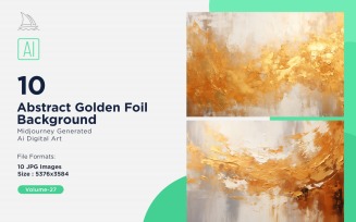 Abstract Golden Foil Background 10_Set V-27