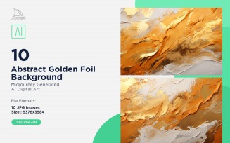 Abstract Golden Foil Background 10_Set V-29