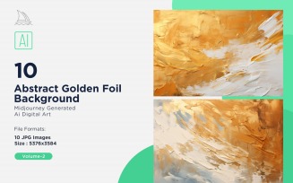 Abstract Golden Foil Background 10_Set V-2