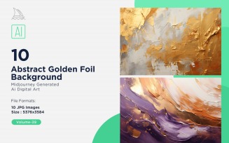 Abstract Golden Foil Background 10_Set V-39