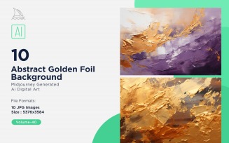 Abstract Golden Foil Background 10_Set V-40