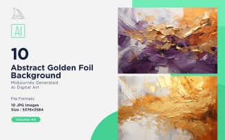 Abstract Golden Foil Background 10_Set V-44