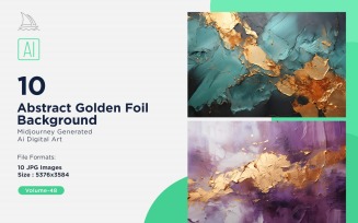 Abstract Golden Foil Background 10_Set V-48