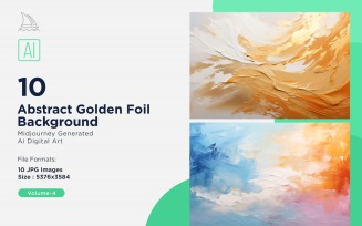 Abstract Golden Foil Background 10_Set V-4