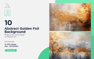 Abstract Golden Foil Background 10_Set V-55