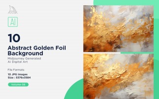 Abstract Golden Foil Background 10_Set V-56