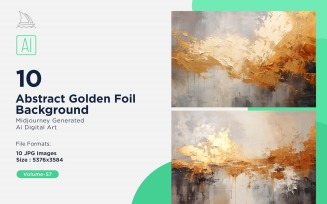 Abstract Golden Foil Background 10_Set V-57