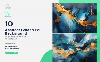 Abstract Golden Foil Background 10_Set V-58