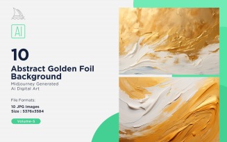 Abstract Golden Foil Background 10_Set V-5