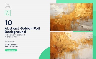 Abstract Golden Foil Background 10_Set V-6