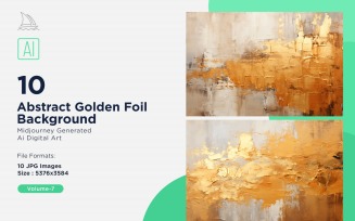 Abstract Golden Foil Background 10_Set V-7