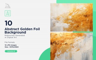 Abstract Golden Foil Background 10_Set V-8