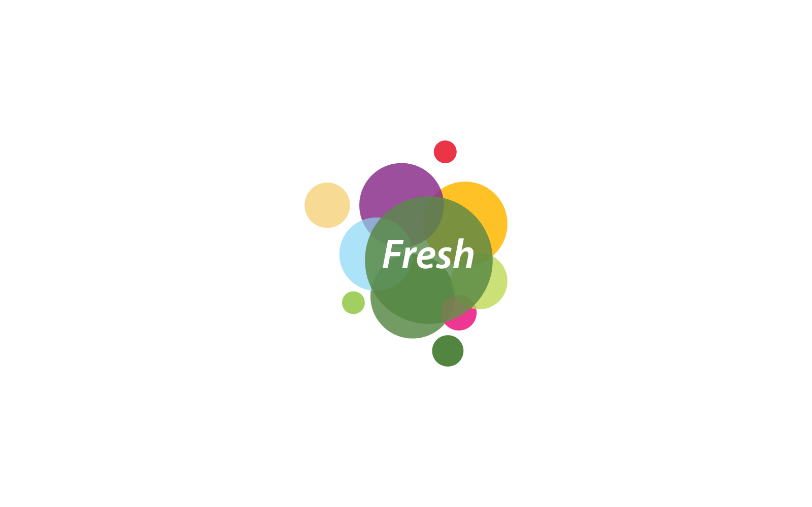 Fresh logo illustration vector icon template