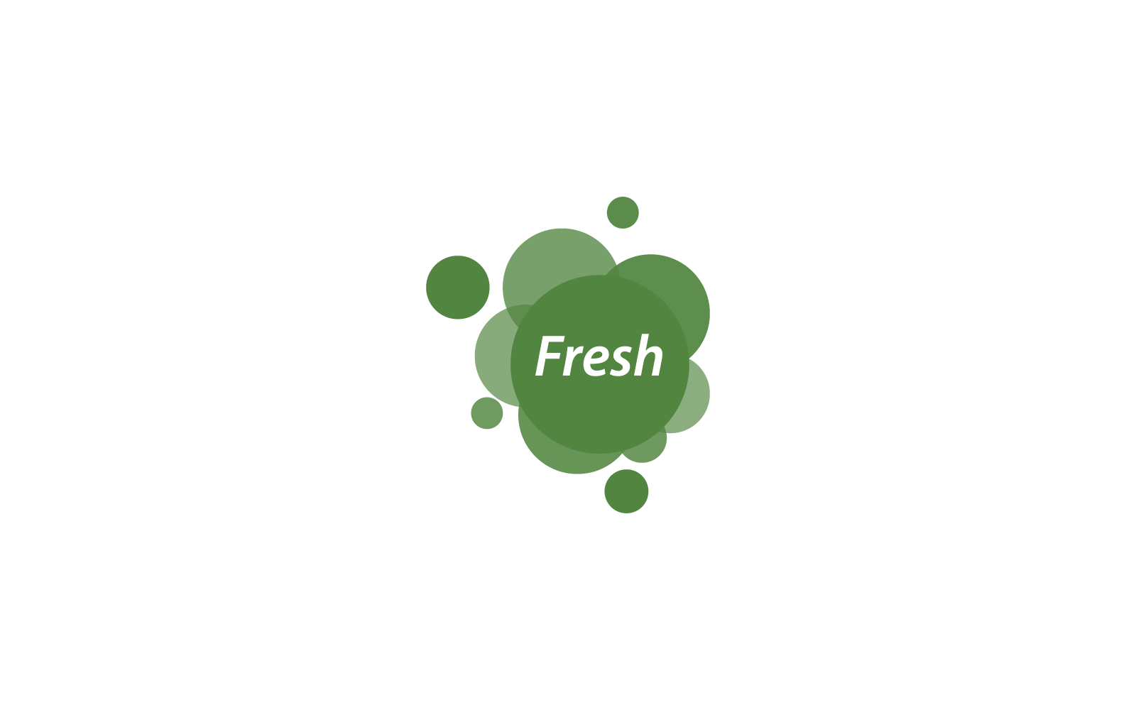 Fresh logo vector design icon template