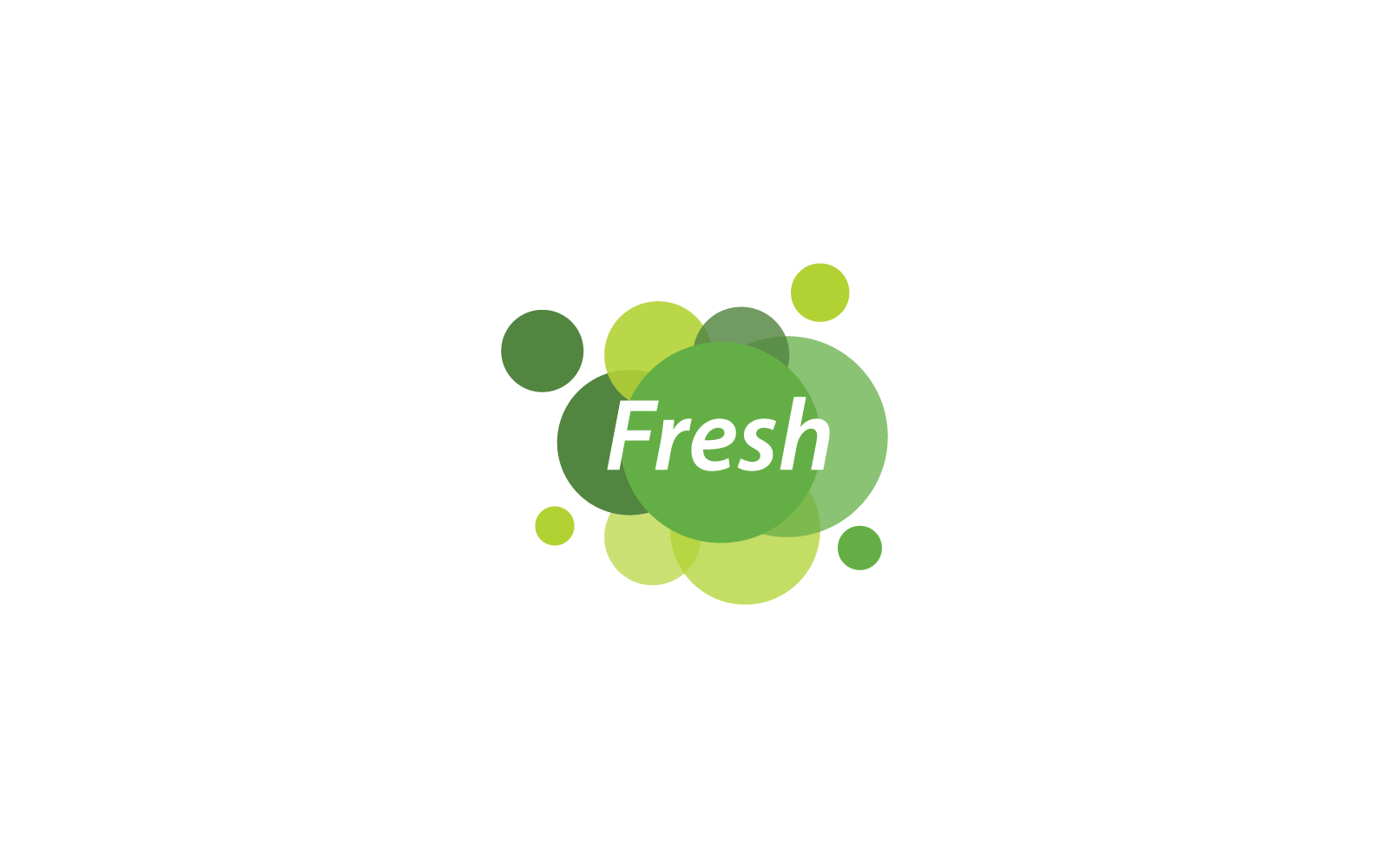 Fresh logo vector icon illustration template