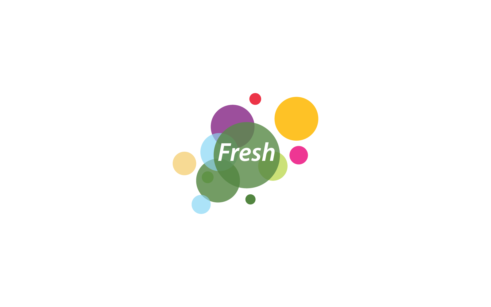 Fresh logo vector illustration icon template