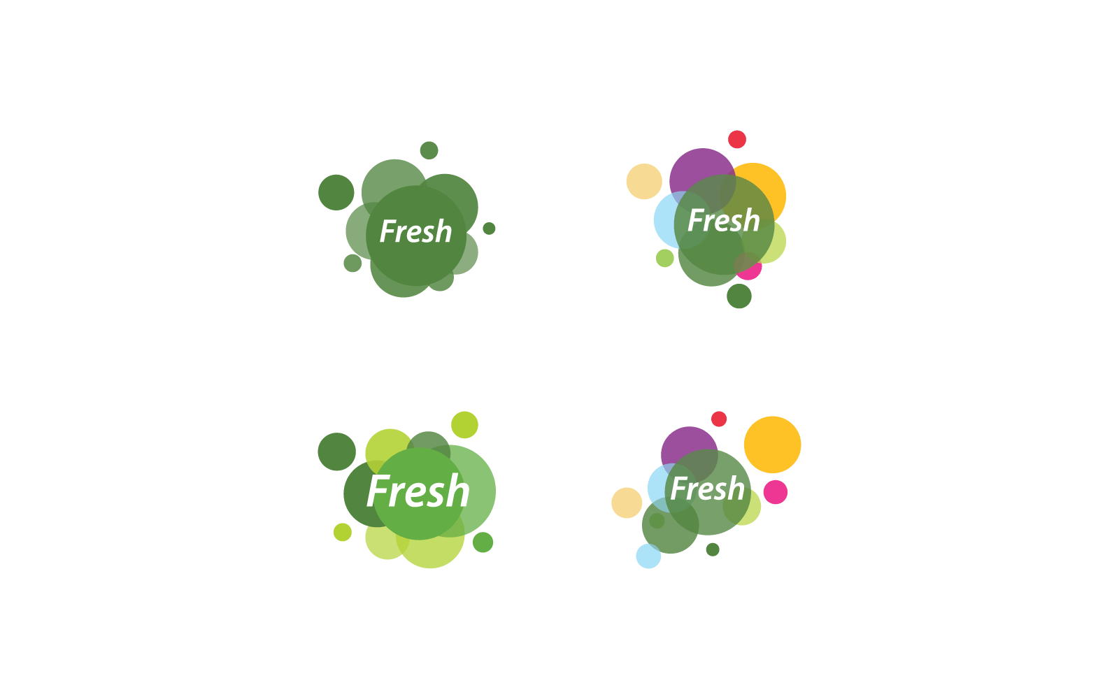 Fresh logo vector illustration icon template