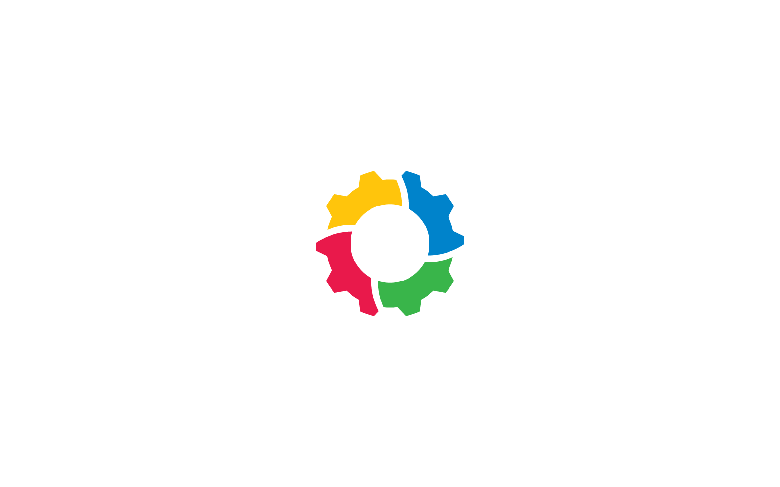 Gear Logo Template illustration flat design