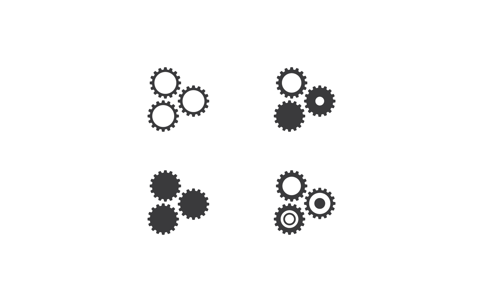 Gear technology logo illustration design