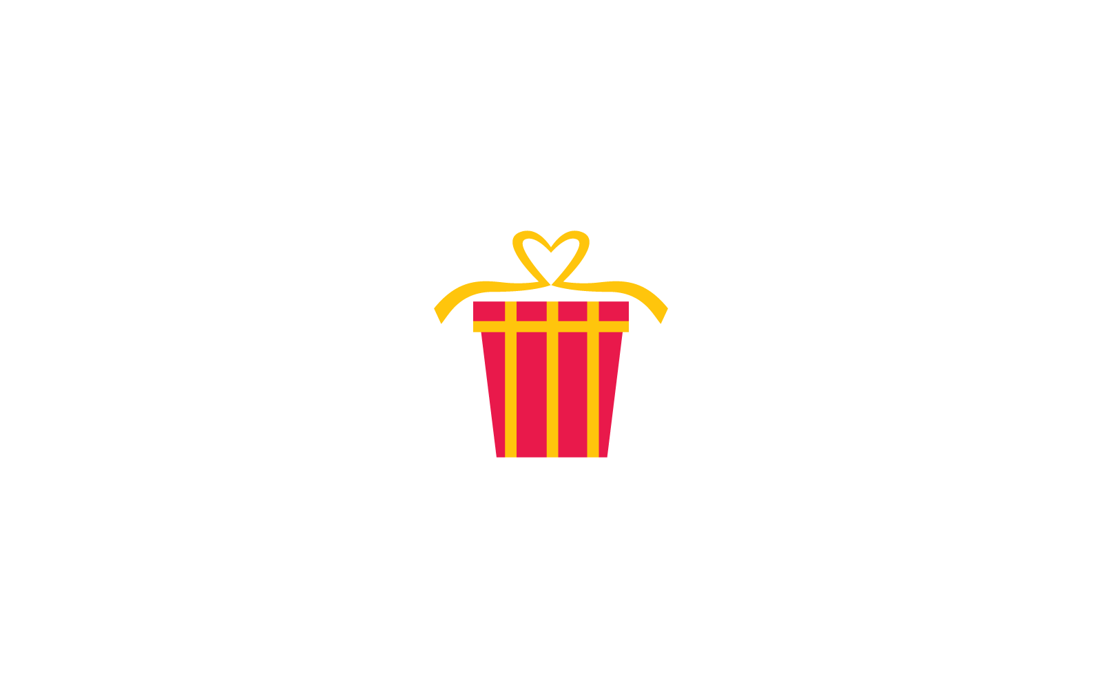 Gift Box, gift shop illustration logo icon Vector design