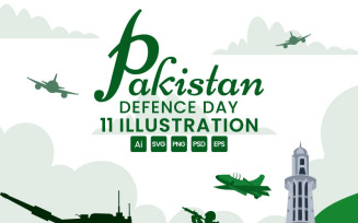 11 Pakistan Defence Day Illustration